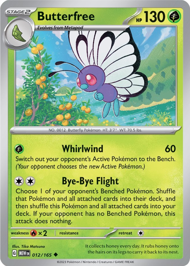 Butterfree (012/165) [Scarlet & Violet: 151] | North Valley Games