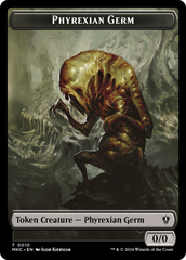 Spirit // Phyrexian Germ Double-Sided Token [Murders at Karlov Manor Commander Tokens] | North Valley Games