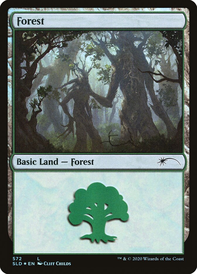 Forest (Tree Hugging) (572) [Secret Lair Drop Promos] | North Valley Games