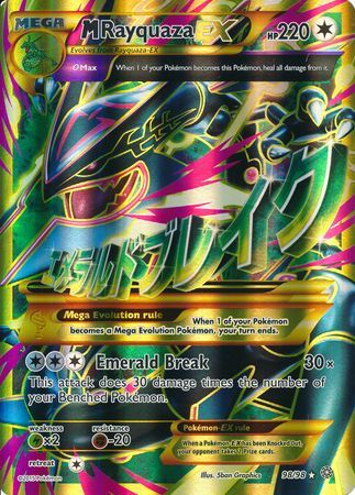 M Rayquaza EX (98/98) (Jumbo Card) [XY: Ancient Origins] | North Valley Games