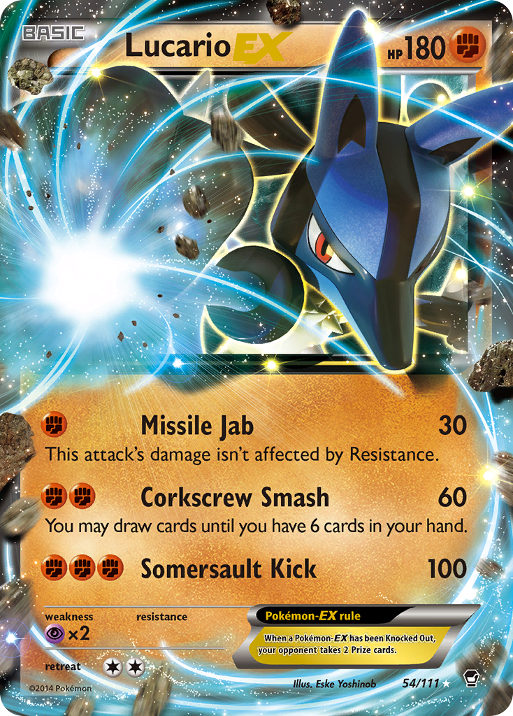 Lucario EX (54/111) [XY: Furious Fists] | North Valley Games