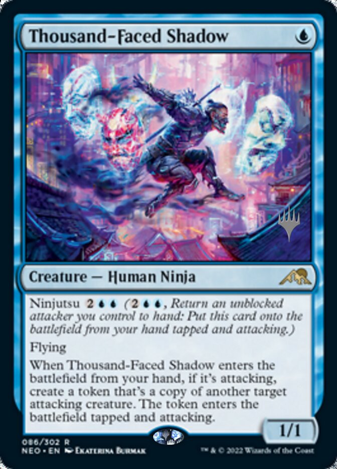 Thousand-Faced Shadow (Promo Pack) [Kamigawa: Neon Dynasty Promos] | North Valley Games