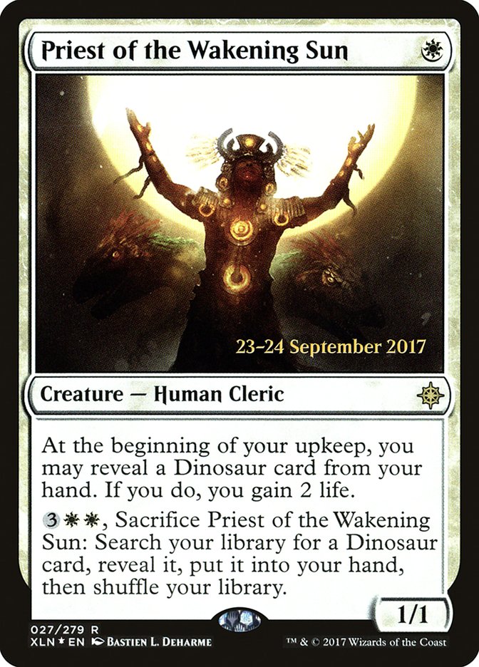 Priest of the Wakening Sun [Ixalan Prerelease Promos] | North Valley Games