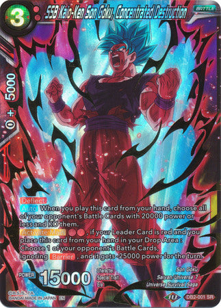 SSB Kaio-Ken Son Goku, Concentrated Destruction (DB2-001) [Divine Multiverse] | North Valley Games