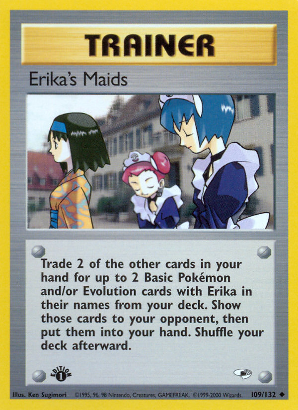 Erika's Maids (109/132) [Gym Heroes 1st Edition] | North Valley Games