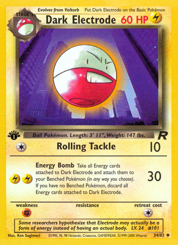 Dark Electrode (34/82) [Team Rocket 1st Edition] | North Valley Games
