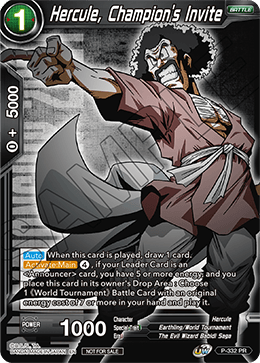 Hercule, Champion's Invite (P-332) [Tournament Promotion Cards] | North Valley Games