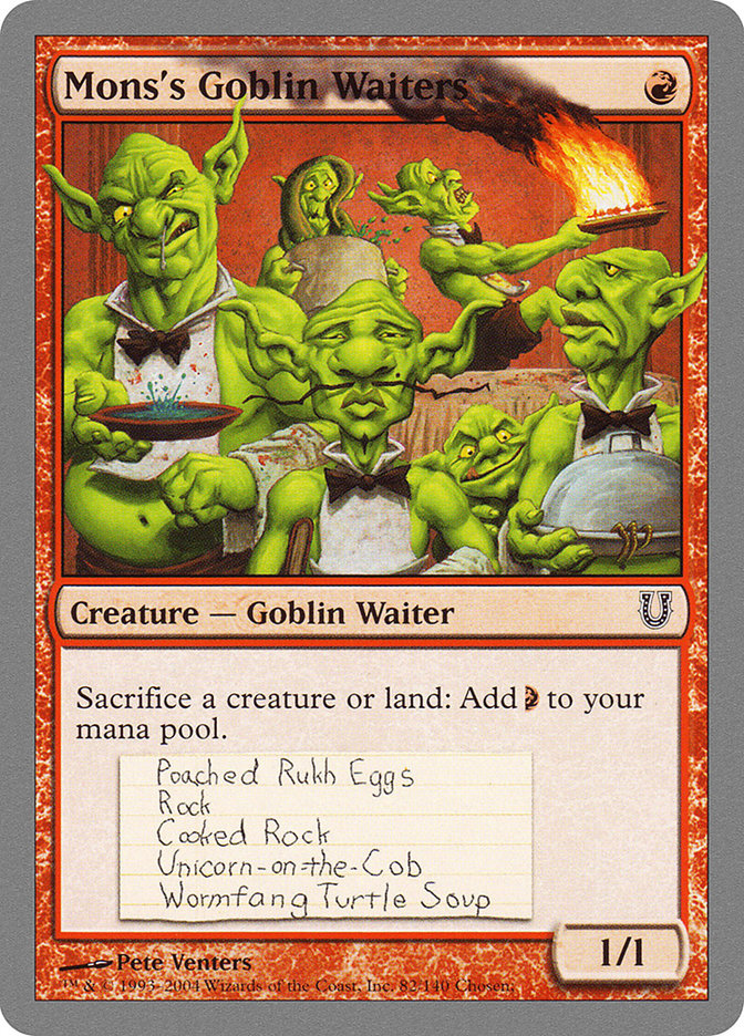 Mons's Goblin Waiters [Unhinged] | North Valley Games