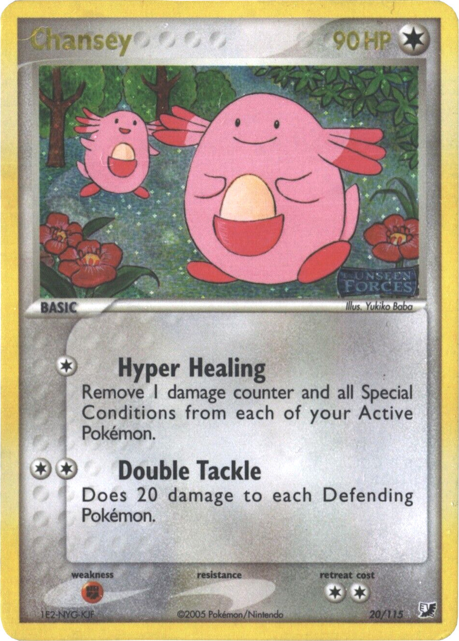 Chansey (20/115) (Stamped) [EX: Unseen Forces] | North Valley Games