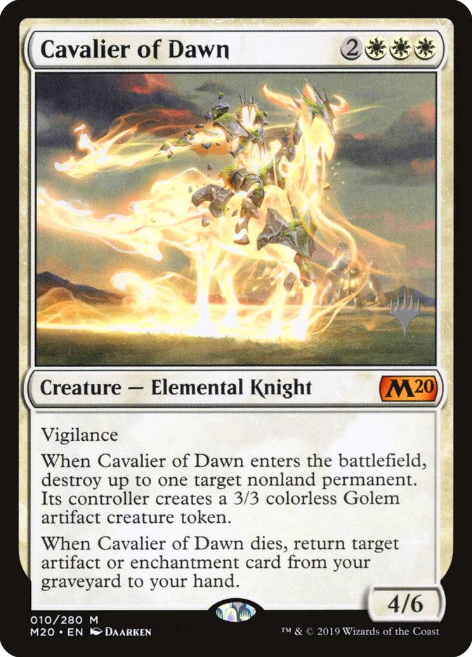 Cavalier of Dawn (Promo Pack) [Core Set 2020 Promos] | North Valley Games