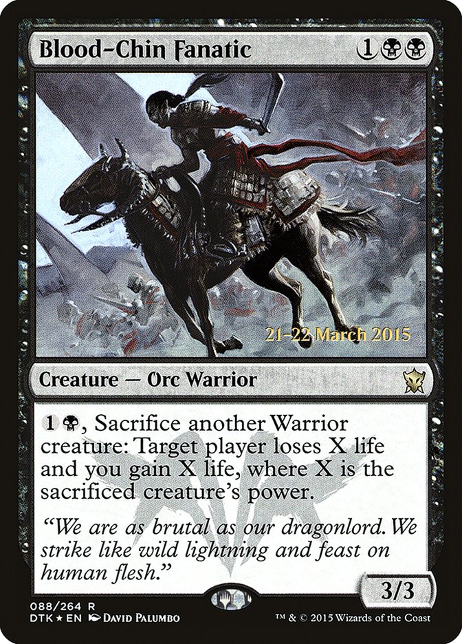 Blood-Chin Fanatic [Dragons of Tarkir Prerelease Promos] | North Valley Games