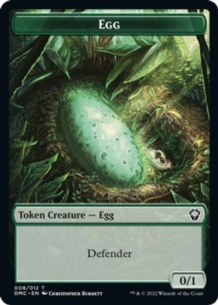 Snake // Egg Double-Sided Token [Dominaria United Commander Tokens] | North Valley Games