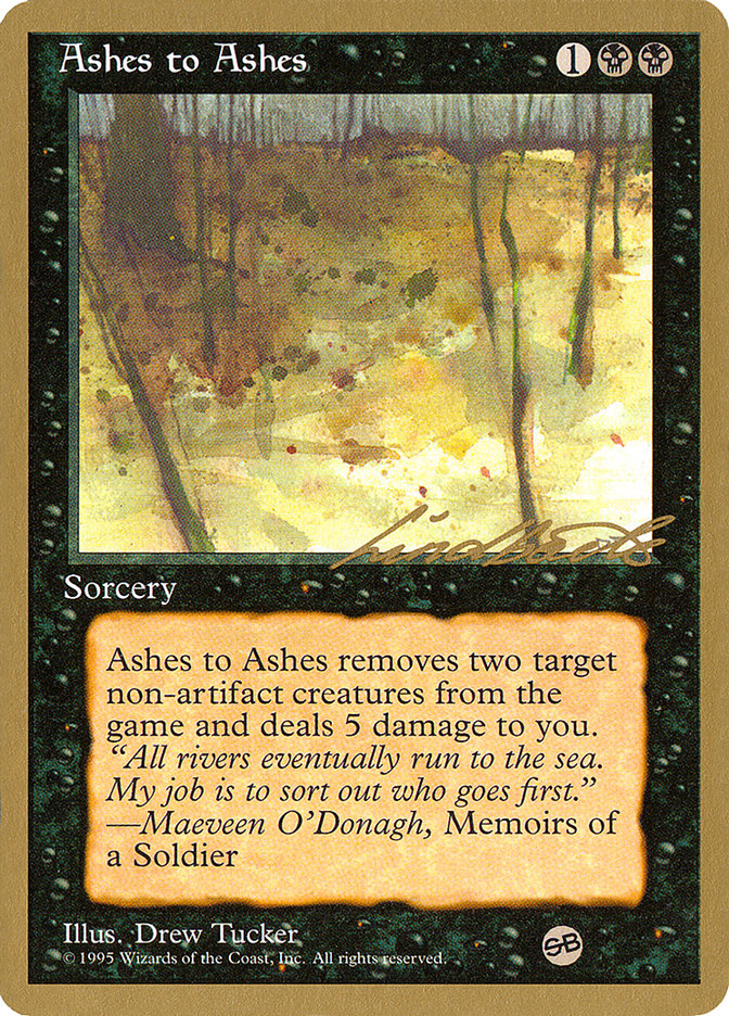Ashes to Ashes (Leon Lindback) (SB) [Pro Tour Collector Set] | North Valley Games