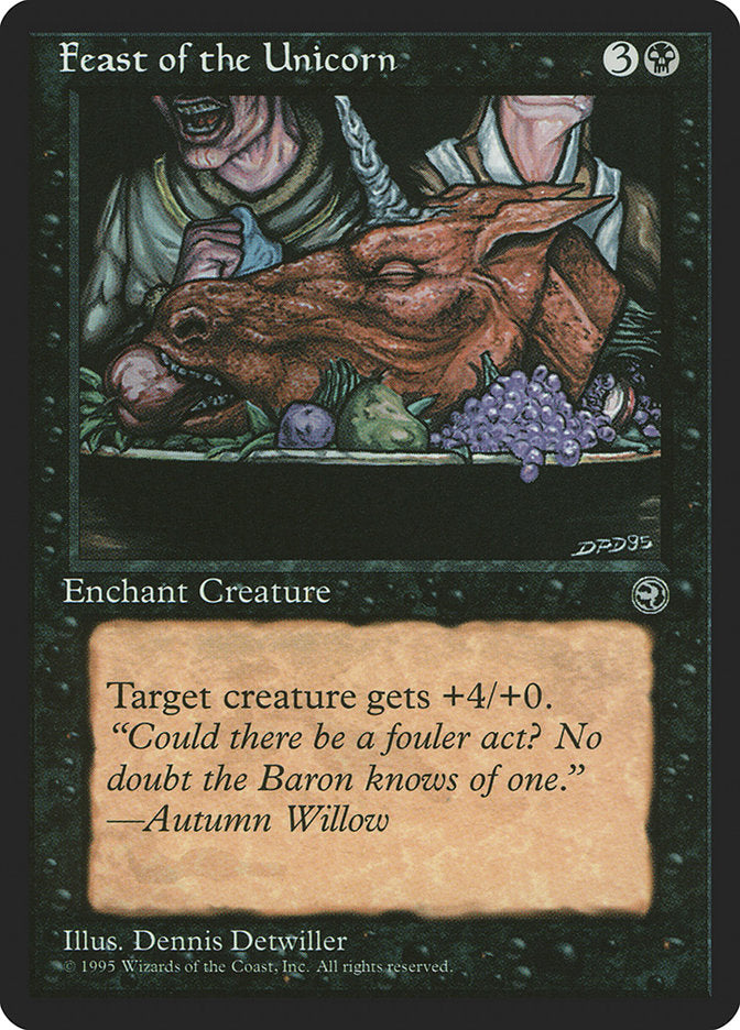 Feast of the Unicorn (Autumn Willow Flavor Text) [Homelands] | North Valley Games