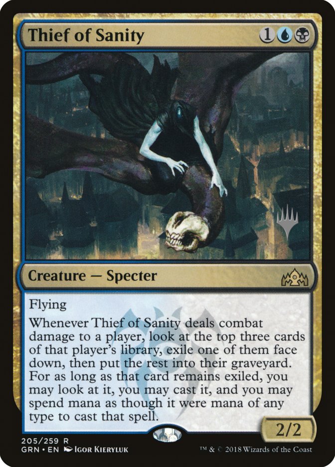 Thief of Sanity (Promo Pack) [Guilds of Ravnica Promos] | North Valley Games