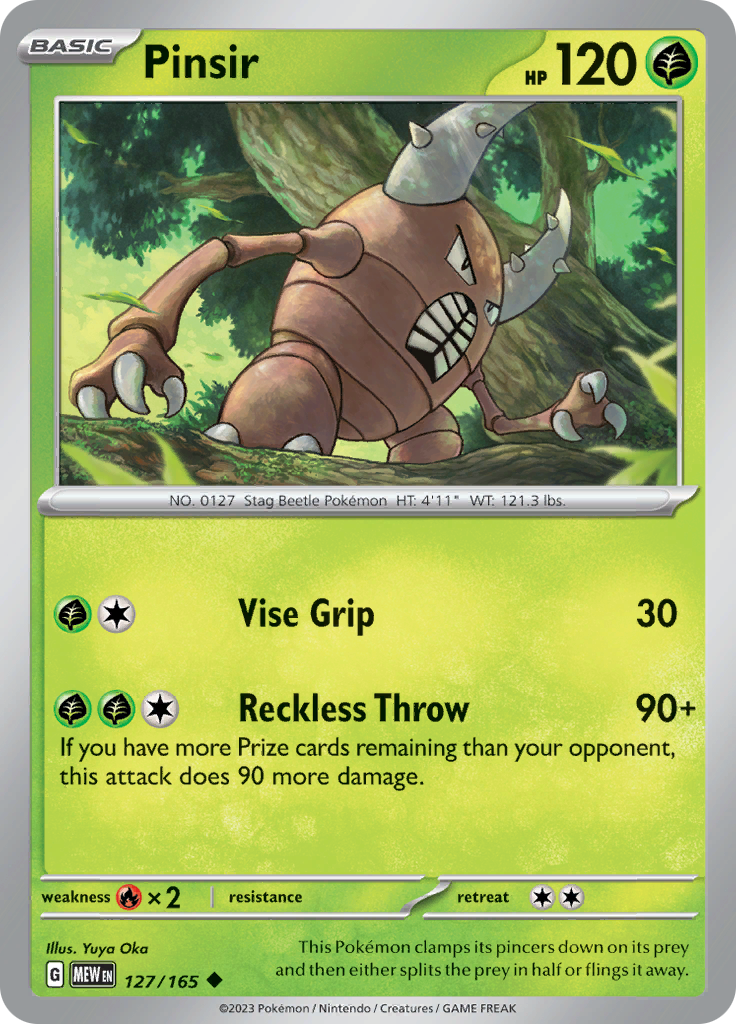 Pinsir (127/165) [Scarlet & Violet: 151] | North Valley Games