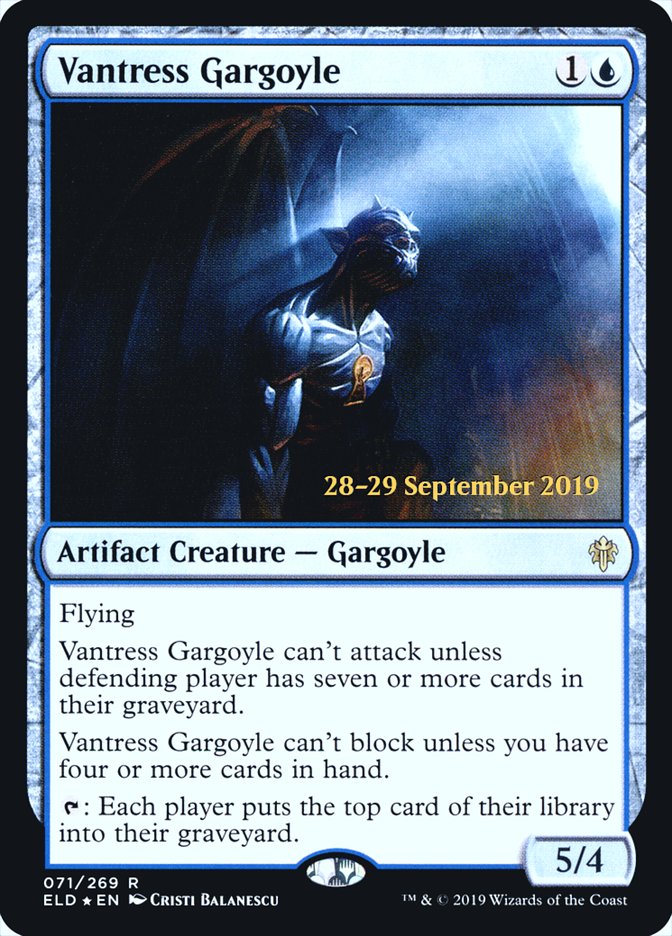 Vantress Gargoyle [Throne of Eldraine Prerelease Promos] | North Valley Games