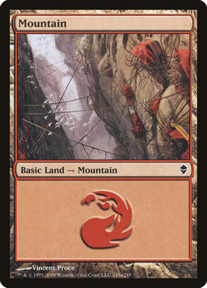 Mountain (245a) [Zendikar] | North Valley Games