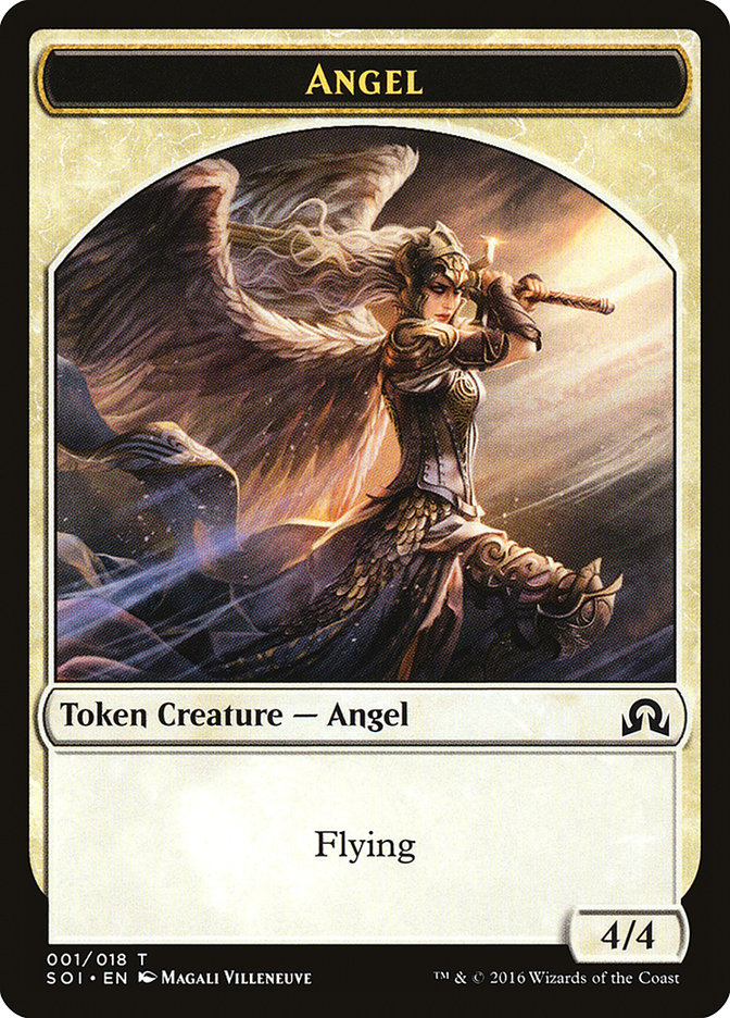 Angel Token [Shadows over Innistrad Tokens] | North Valley Games
