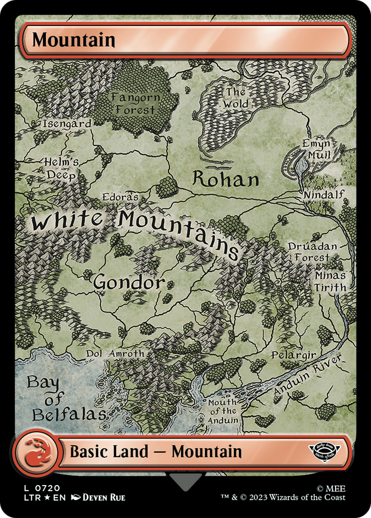 Mountain (720) (Surge Foil) [The Lord of the Rings: Tales of Middle-Earth] | North Valley Games