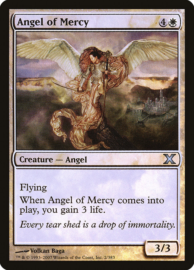Angel of Mercy (Premium Foil) [Tenth Edition] | North Valley Games