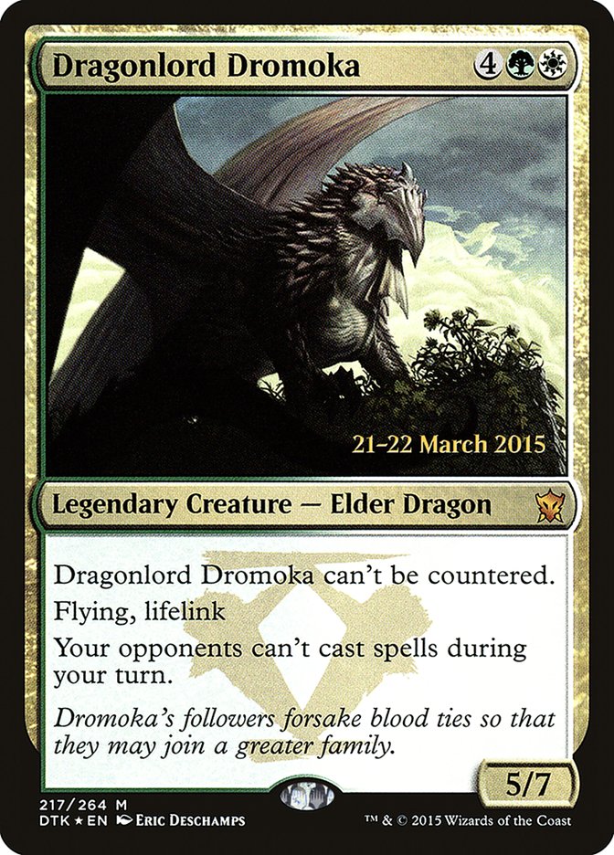 Dragonlord Dromoka [Dragons of Tarkir Prerelease Promos] | North Valley Games