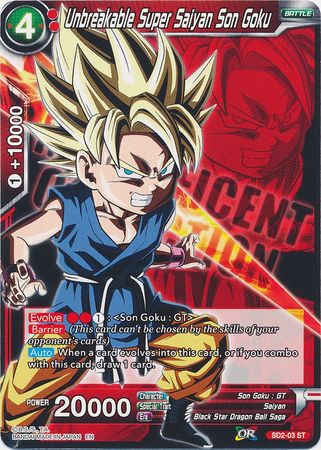 Unbreakable Super Saiyan Son Goku (SD2-03) [Magnificent Collection Fusion Hero] | North Valley Games