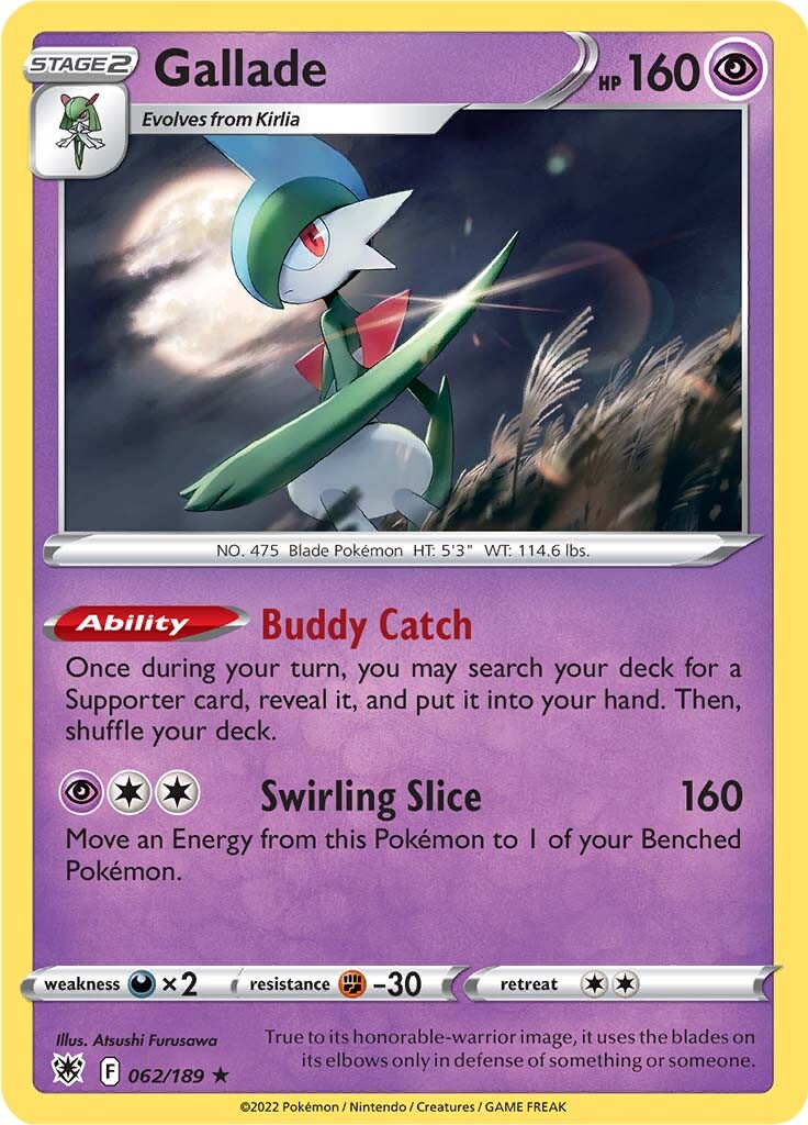 Gallade (062/189) [Sword & Shield: Astral Radiance] | North Valley Games