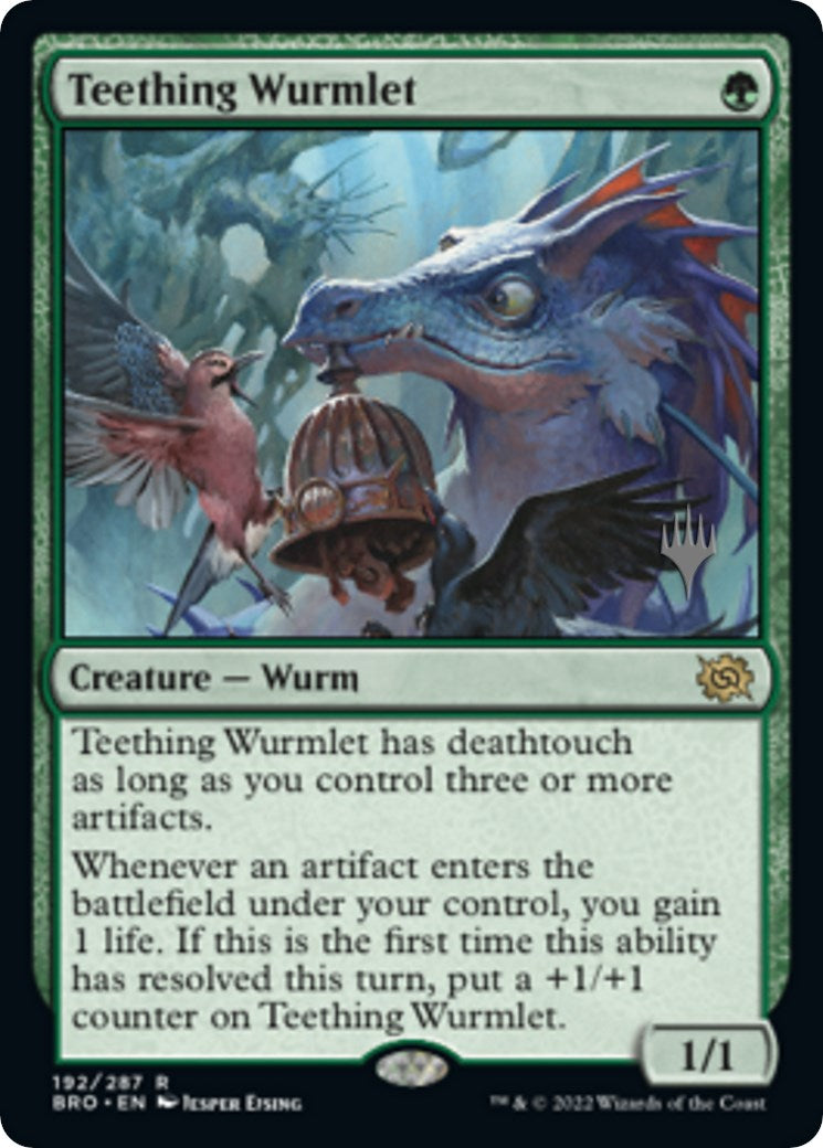 Teething Wurmlet (Promo Pack) [The Brothers' War Promos] | North Valley Games