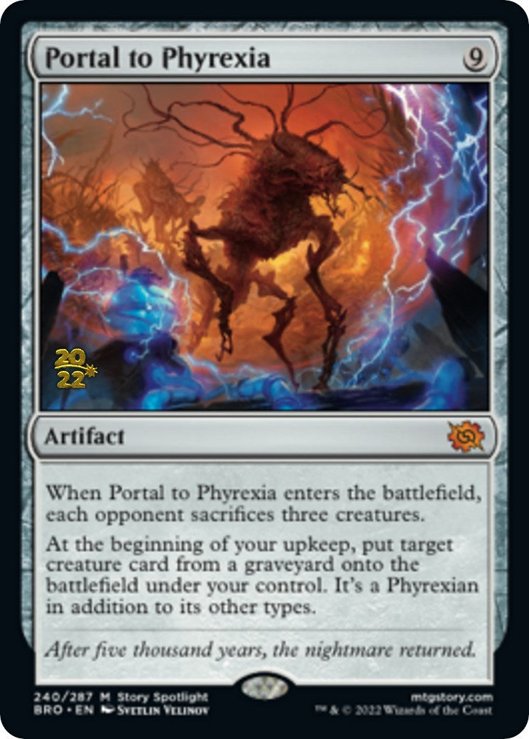 Portal to Phyrexia [The Brothers' War Prerelease Promos] | North Valley Games