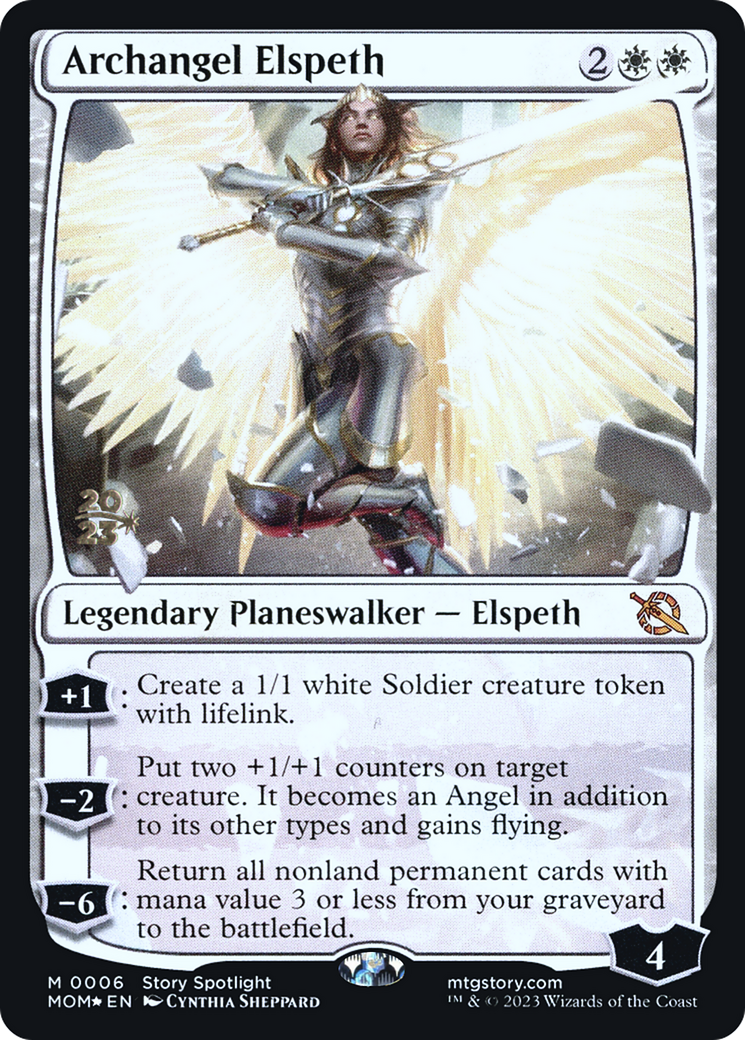 Archangel Elspeth [March of the Machine Prerelease Promos] | North Valley Games