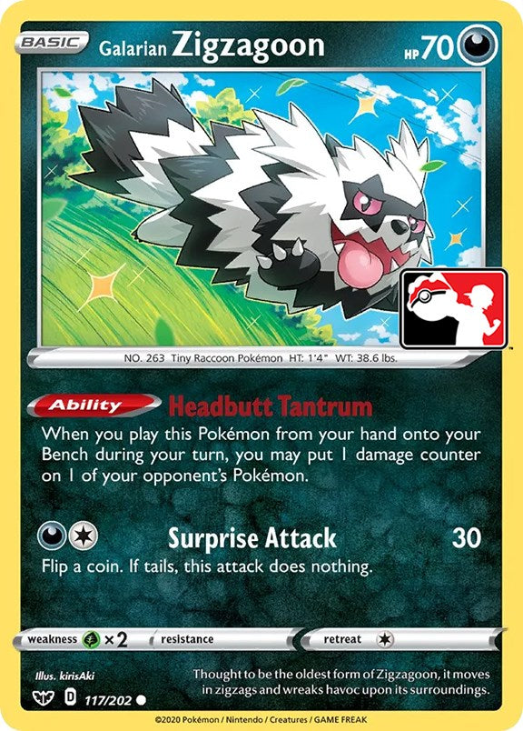 Galarian Zigzagoon (117/202) [Prize Pack Series One] | North Valley Games