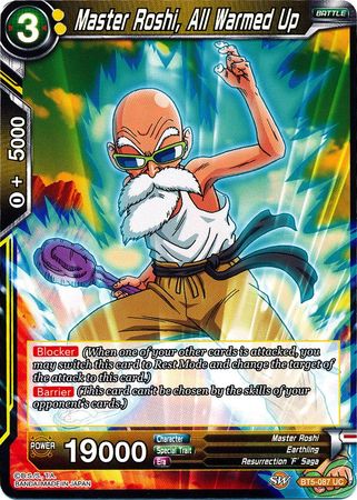 Master Roshi, All Warmed Up (BT5-087) [Miraculous Revival] | North Valley Games