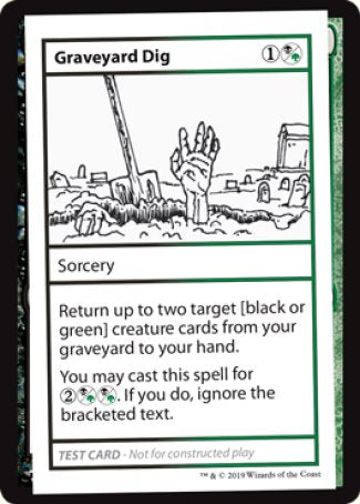Graveyard Dig (2021 Edition) [Mystery Booster Playtest Cards] | North Valley Games