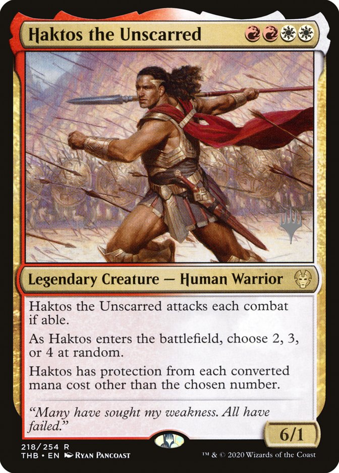 Haktos the Unscarred (Promo Pack) [Theros Beyond Death Promos] | North Valley Games