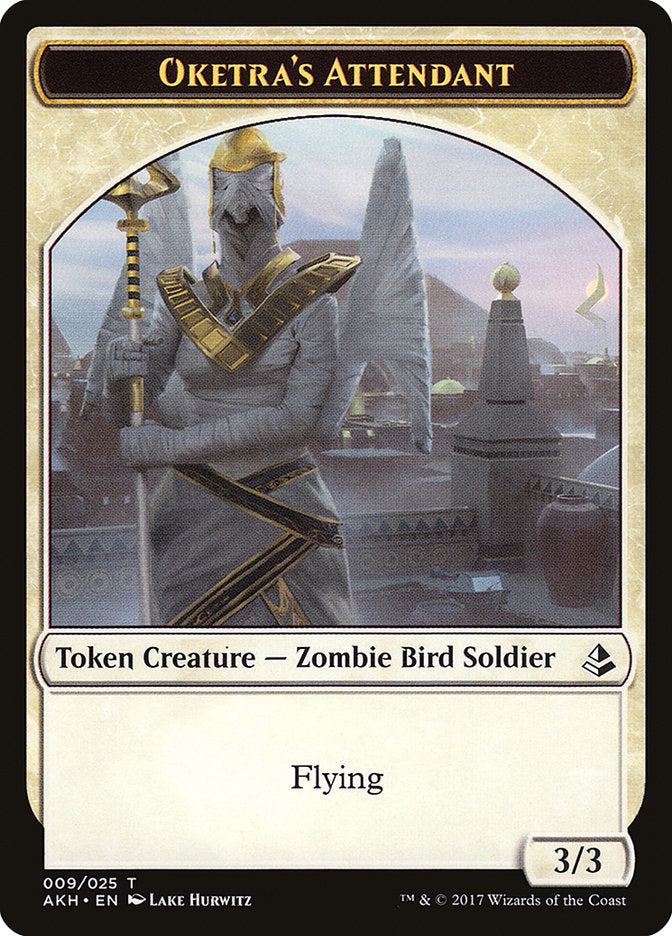 Oketra's Attendant // Beast Double-Sided Token [Amonkhet Tokens] | North Valley Games