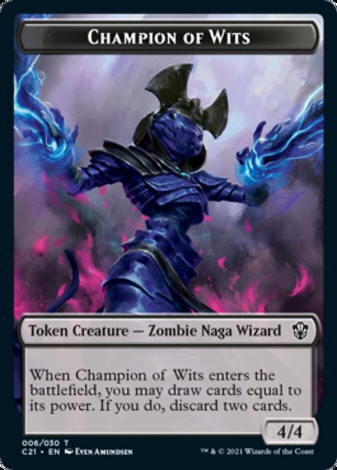 Eldrazi // Champion of Wits Double-Sided Token [Commander 2021 Tokens] | North Valley Games