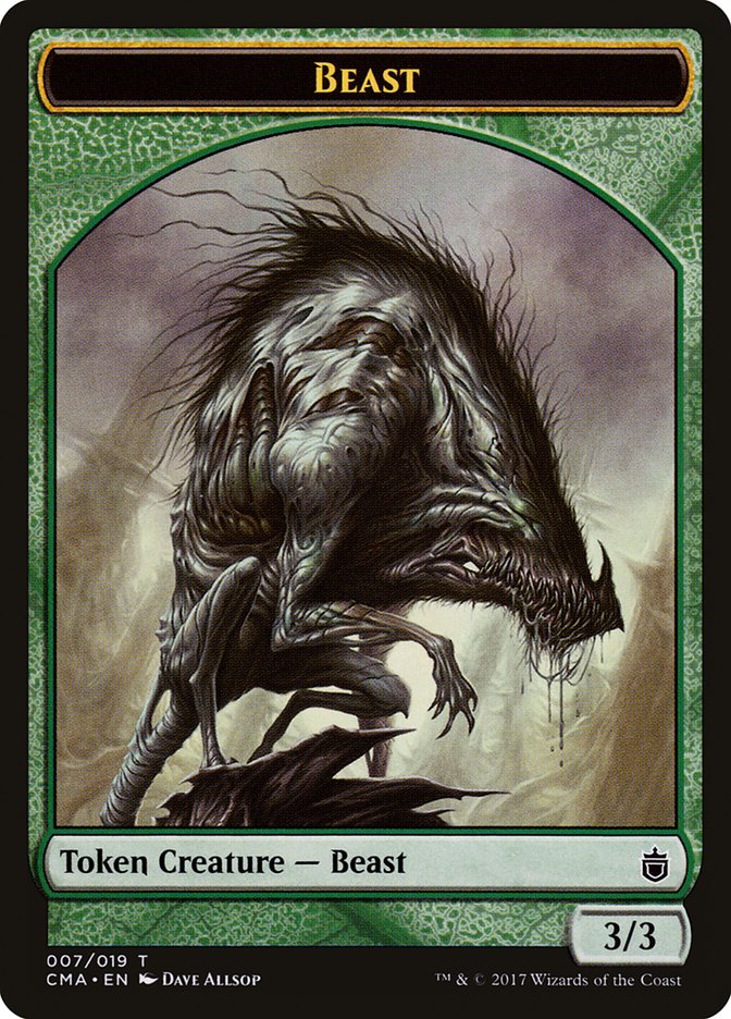 Beast Token (007/019) [Commander Anthology Tokens] | North Valley Games