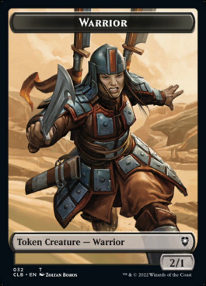 Warrior // Inkling Double-Sided Token [Commander Legends: Battle for Baldur's Gate Tokens] | North Valley Games