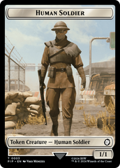 Copy // Human Soldier Double-Sided Token [Fallout Tokens] | North Valley Games