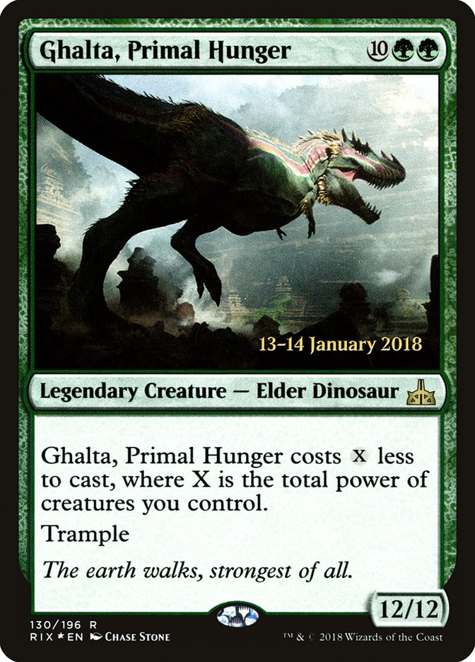 Ghalta, Primal Hunger [Rivals of Ixalan Prerelease Promos] | North Valley Games