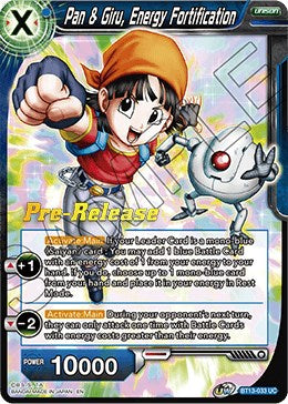 Pan & Giru, Energy Fortification (BT13-033) [Supreme Rivalry Prerelease Promos] | North Valley Games