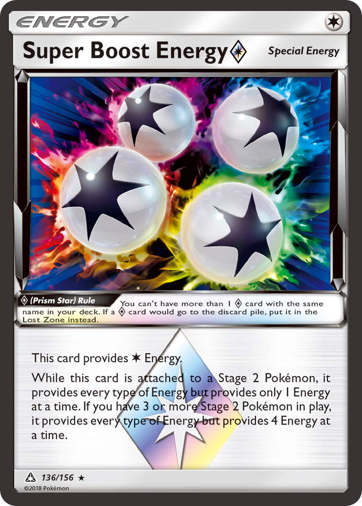 Super Boost Energy (136/156) (Prism Star) [Sun & Moon: Ultra Prism] | North Valley Games