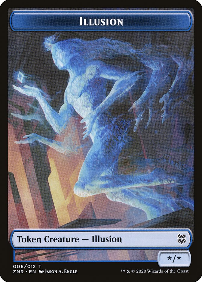 Copy // Illusion Double-Sided Token [Zendikar Rising Tokens] | North Valley Games