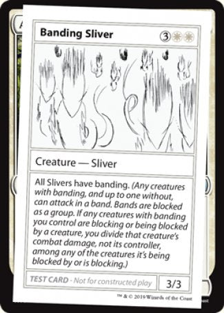 Banding Sliver (2021 Edition) [Mystery Booster Playtest Cards] | North Valley Games