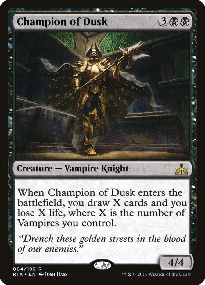 Champion of Dusk [Rivals of Ixalan] | North Valley Games