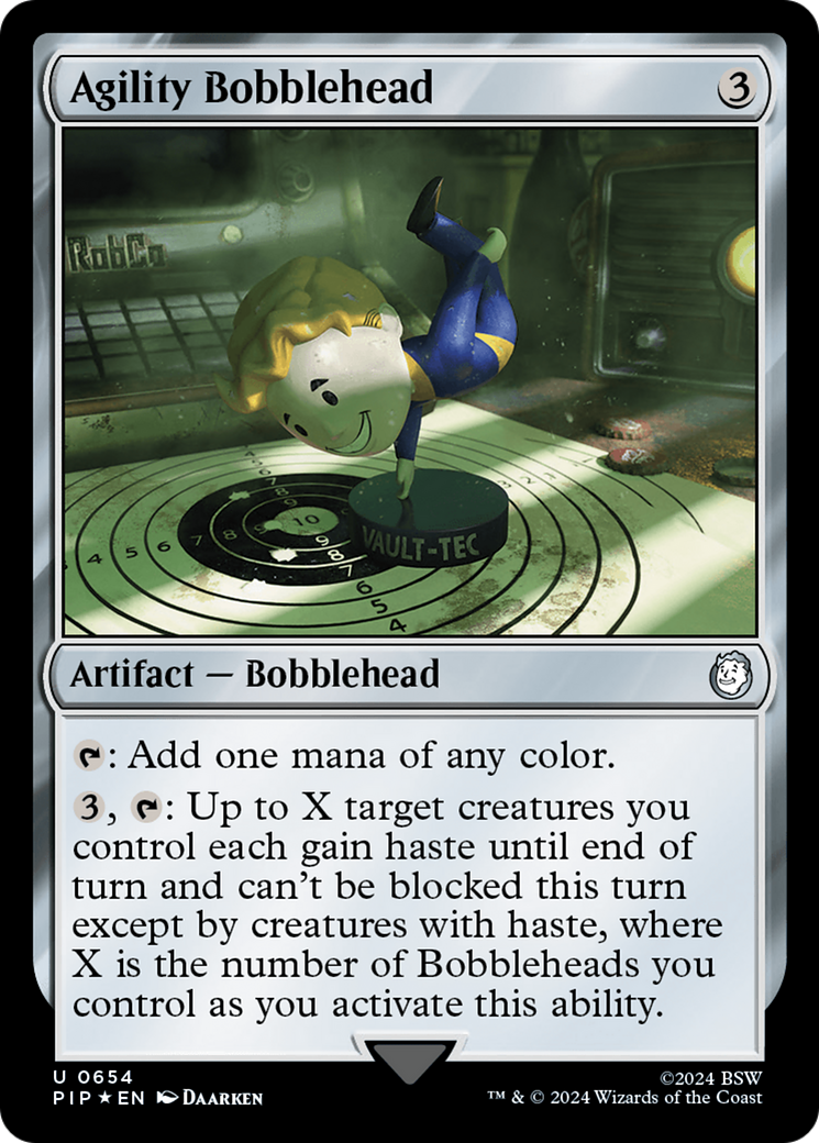 Agility Bobblehead (Surge Foil) [Fallout] | North Valley Games