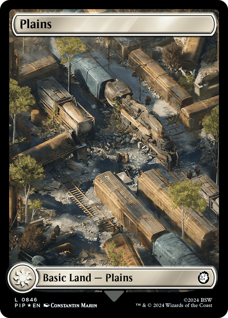 Plains (0846) (Surge Foil) [Fallout] | North Valley Games