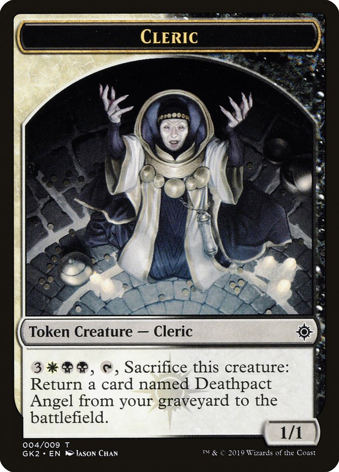 Cleric // Treasure Double-Sided Token [Ravnica Allegiance Guild Kit Tokens] | North Valley Games