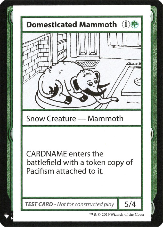 Domesticated Mammoth [Mystery Booster Playtest Cards] | North Valley Games